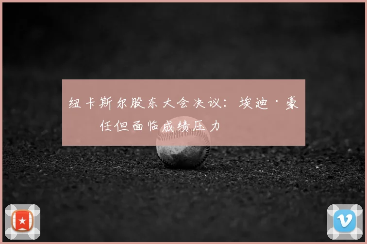 纽卡斯尔股东大会决议：埃迪·豪留任但面临成绩压力